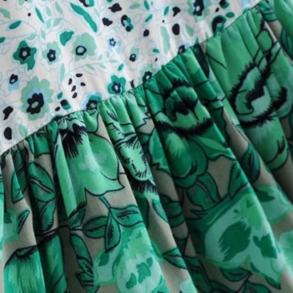 Evergreen Ivy Blouse TOP Winona Long Sleeve SHIRT - Picture 7 of 7